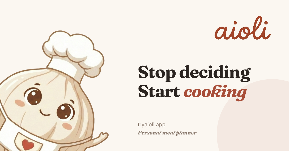Aioli — Personal meal planner for iOS